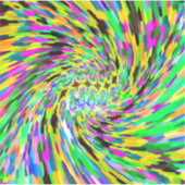 Psychedelic vortex sticker (Voorkant)