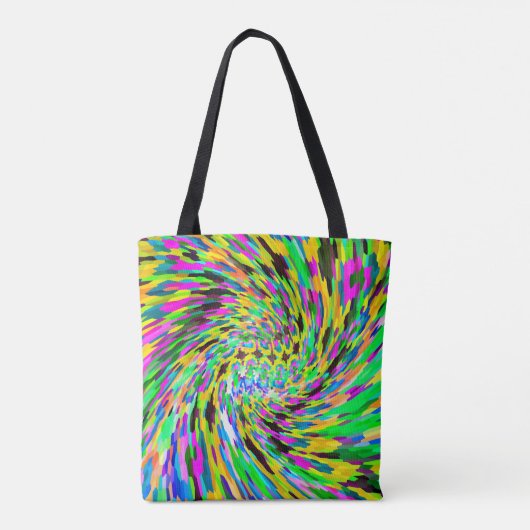 Psychedelic vortex tote bag (Achterkant)