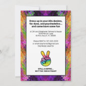 Psychedelic Vredesteken Hippie Pensioen Partij Kaart (Achterkant)