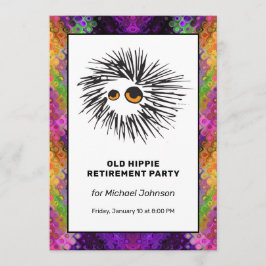 Psychedelic Vredesteken Hippie Pensioen Partij Kaart