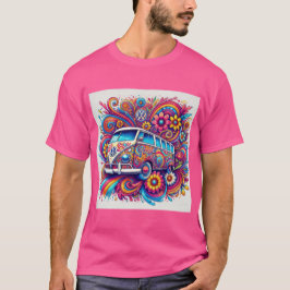 Psychedelic VW Bus Road Trip T-shirt