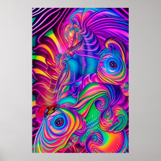 Psychedelic Wall Art Posters zijn Groovy Man!