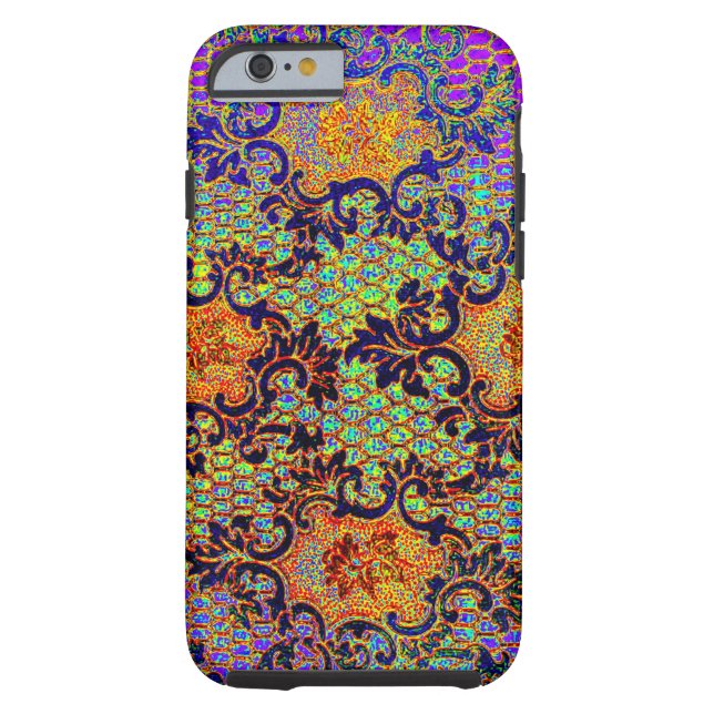  Psychedelic Wallpaper Floral Pattern Case-Mate iPhone Case (Achterkant)