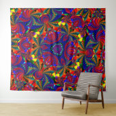 Psychedelic Wandkleed (In Situ (horizontaal))