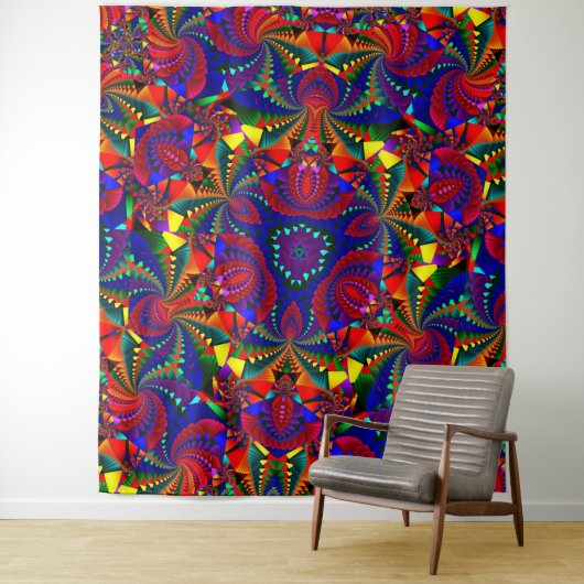 Psychedelic Wandkleed (In situ)