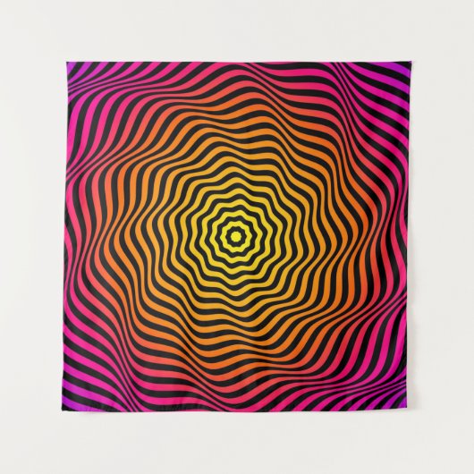 Psychedelic Wandkleed (Voorkant (horizontaal))