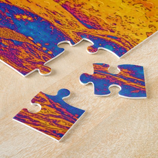 Psychedelic Wave Legpuzzel (Zijkant)