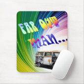 Psychedelic Wave Mousepad Muismat (Met muis)