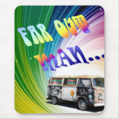 Psychedelic Wave Mousepad Muismat (Voorkant)