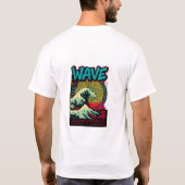 Psychedelic Wave Print · Retro Sunburst Art T-shirt (Achterkant)