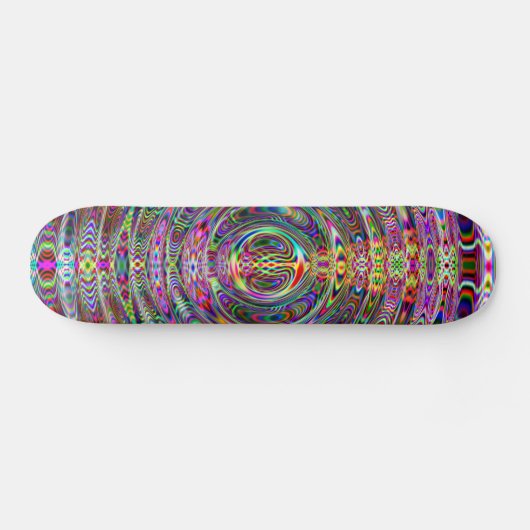 Psychedelic Waves Persoonlijk Skateboard (Horizontaal)