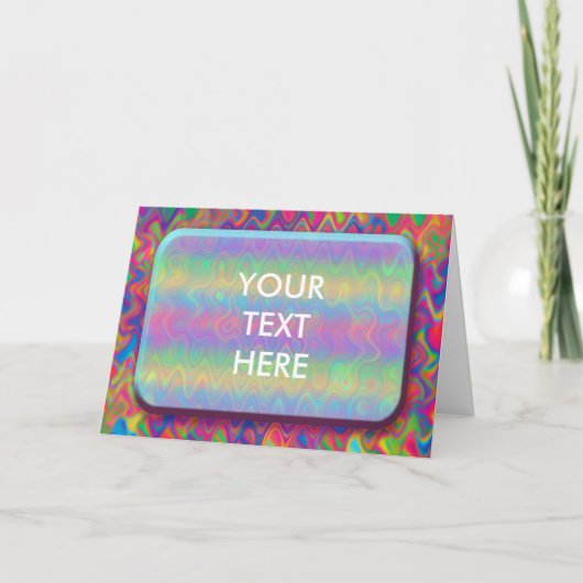 Psychedelic Wavy Iridescent Blank (Voorkant)