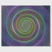 Psychedelic Webbed Spiral Cadeaupapier (Vlak)
