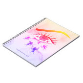 Psychedelic Weird Trippy Hippie Horror Notitieboek (Linkerzijde)