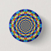 Psychedelic Wheel Pinback Button (Voorkant)