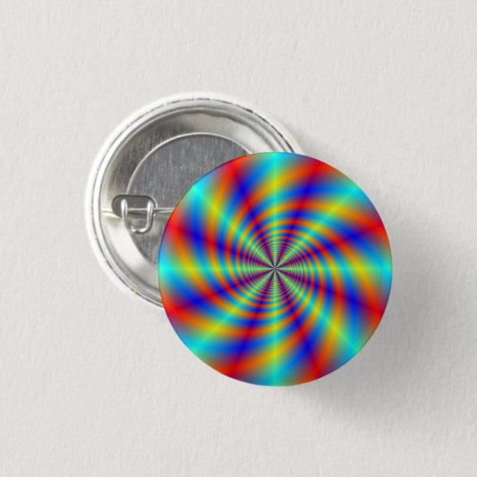 Psychedelic Whirl Button (Voorkant /achterkant)