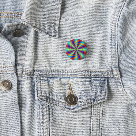 Psychedelic Whirl Button (In situ)