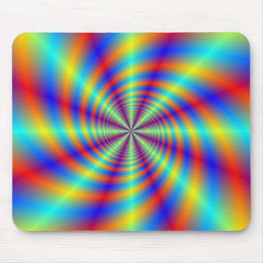 Psychedelic Whirl Mousepad Muismat (Voorkant)