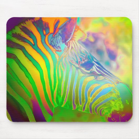 Psychedelic Wild Life Zebra Muismat (Voorkant)