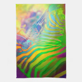 Psychedelic Wild Life Zebra Theedoek (Verticaal)
