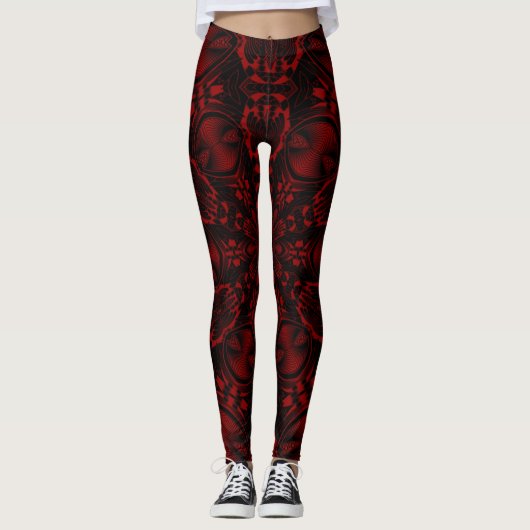 Psychedelic Wine Leggings (Voorkant)
