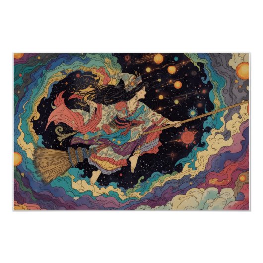 psychedelic witch poster (Voorkant)