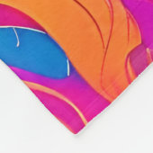 Psychedelic Wolf Majesty Fleece Deken (Hoek)