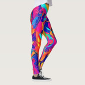 Psychedelic Wolf Majesty Leggings (Rechts)