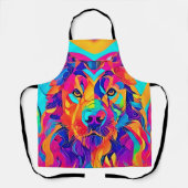 Psychedelic Wolf Majesty Schort (Voorkant)