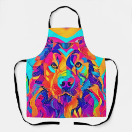 Psychedelic Wolf Majesty Schort