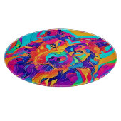 Psychedelic Wolf Majesty Snijplank (Hoek)