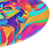 Psychedelic Wolf Majesty Snijplank (Hoek)