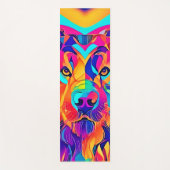 Psychedelic Wolf Majesty Yogamat (Voorkant)