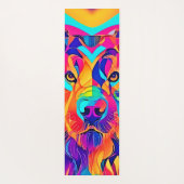 Psychedelic Wolf Majesty Yogamat (Achterkant)