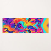 Psychedelic Wolf Majesty Yogamat (Voorkant (horizontaal))