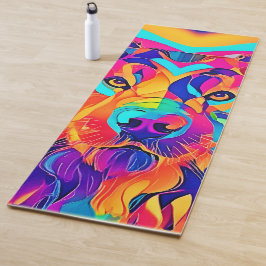 Psychedelic Wolf Majesty Yogamat
