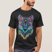Psychedelic Wolf T-shirt (Voorkant)