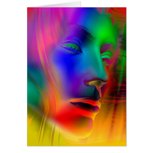 Psychedelic Woman Face (Voorkant)
