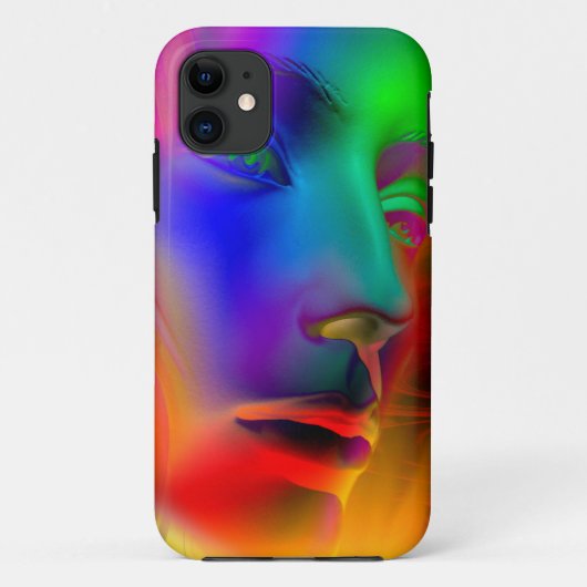 Psychedelic Woman Face Case-Mate iPhone Case (Achterkant)