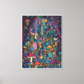 Psychedelic woodland canvas print (Voorkant)