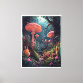 psychedelic woodland canvas print (Voorkant)