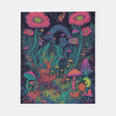 Psychedelic woodland fleece blanket (Voorkant)