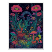 Psychedelic woodland poster (Voorkant)