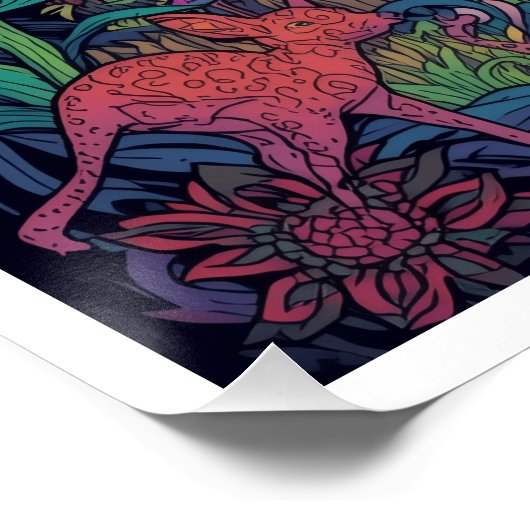 Psychedelic woodland poster (Hoek)