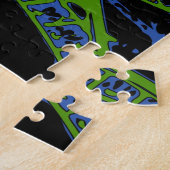 Psychedelic World: Eiffeltoren, Parijs, Frankrijk Legpuzzel (Zijkant)