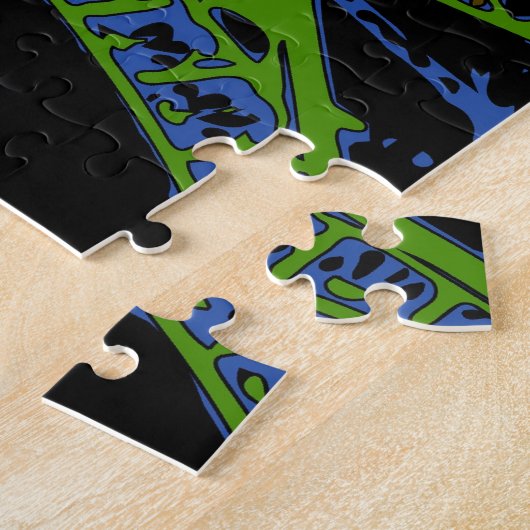 Psychedelic World: Eiffeltoren, Parijs, Frankrijk  Legpuzzel (Zijkant)