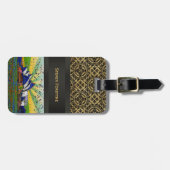 Psychedelic World: Sydney Australia Skyline A2 Bagagelabel (Voorkant horizontaal)