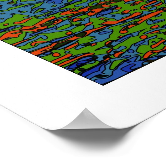 Psychedelic World: Sydney Australia Skyline A2 Poster (Hoek)