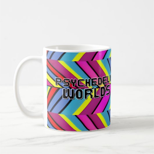 Psychedelic Worlds Koffiemok (Links)
