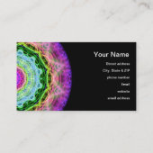 Psychedelic Wormhole kaleidoscope Visitekaartje (Achterkant)